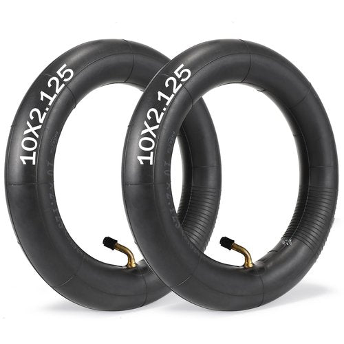 10x2.125 Inner Tubes,2 Pack 10x2 Replacement Inner Tube with 45° Valve for Self-Balancing,Electric Scooter, Kid's Bike, Roadster Tricycle Stroller