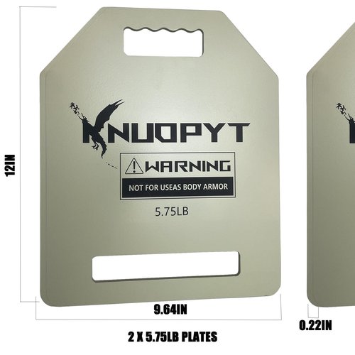 KNUOPYT Tactical Weights Plates 2PCS,Weighted Plates for Vest,Tactical Plate 5.75 LBS for Strength Training,Hiking,Trekking,Heavy Workoutand Running Exercises.