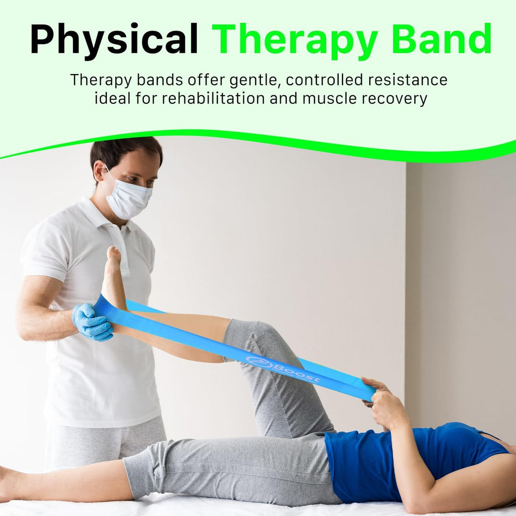 Skiennix Resistance Bands - 5-Level Exercise Set for Physical Therapy | Includes Guide & Carry Bag