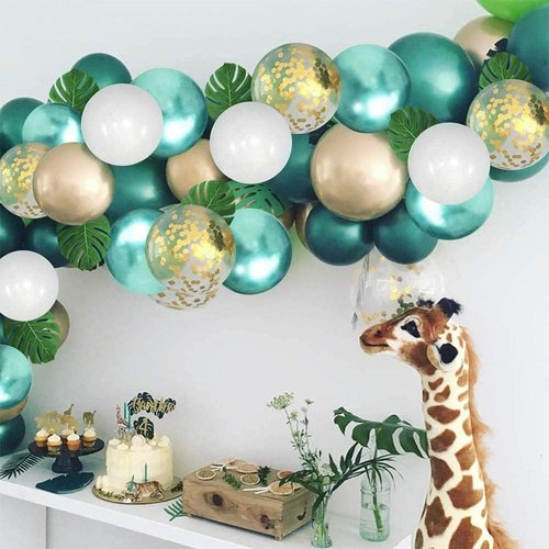 Metallic Green Gold Balloons - 12 Inch Latex Balloons, 60 Pack for Weddings, Anniversaries & Parties