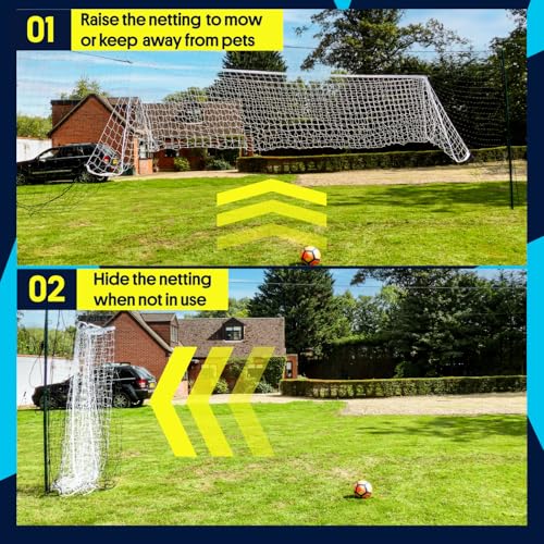 Open Goaaal Large Soccer Goal with Targets, Rebounder & Backstop