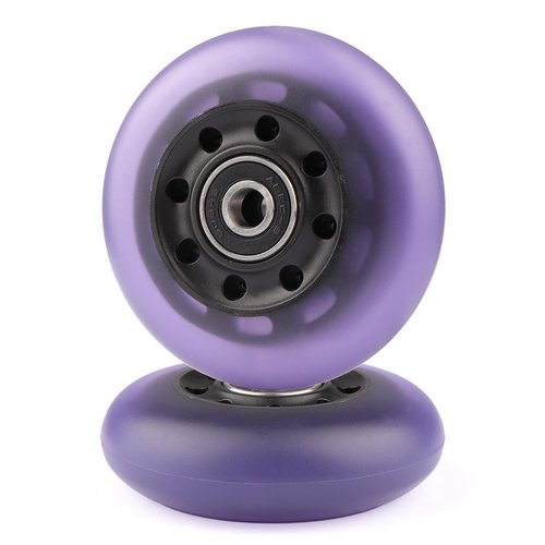 Gladeer 76x24mm PU Replacement Wheels 90A Caster Board Wheels for Razor Ripstik RipRider 360 FlashRider PowerRider Ripsurf Waveboard (Light Purple)
