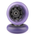 Gladeer 76x24mm PU Replacement Wheels 90A Caster Board Wheels for Razor Ripstik RipRider 360 FlashRider PowerRider Ripsurf Waveboard (Light Purple)