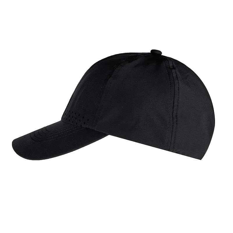 HH HOFNEN Women Quick Drying Baseball Cap Sun Hat, Black Variation #2