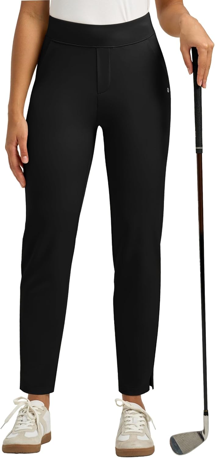 Willit Women's Golf Pants - Ankle Travel Stretch Design | Casual Dress Work Pants with 2 Pockets