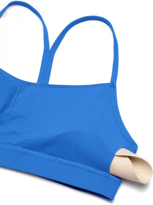 CRZ YOGA Butterluxe Y-Back Sports Bra for Women - Padded Racerback Low Impact Yoga Top