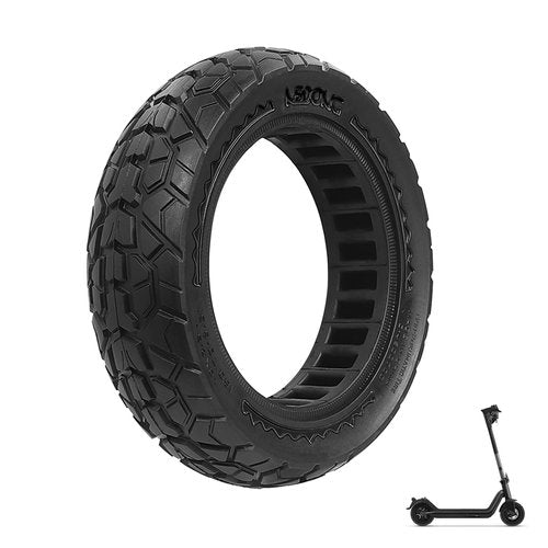 10x2.5 Solid Electric Scooter Tire Tubeless,60/70-6.5 Front or Rear Replacement Scooter Wheels,10 inch Solid Rubber Tires for Segway Max G30/G30D/G30E/G30E/G30LP/G30D II (1)