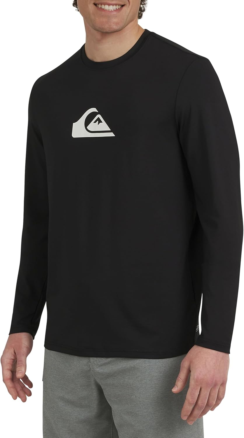 Quiksilver Men's Long Sleeve Rash Guard | UPF 50 Sun Protection Swimwear (S-XXL)