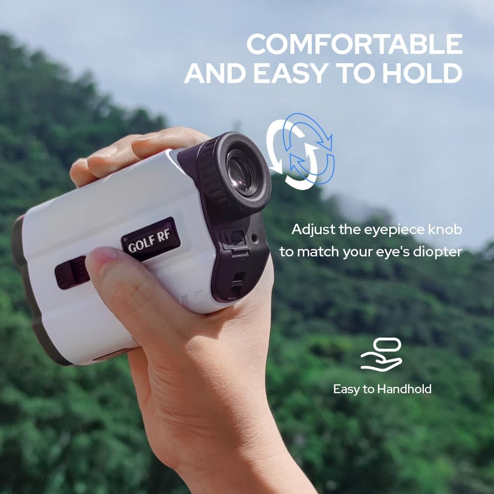 Skiennix Golf Rangefinder - High-Precision 1200 Yards with Slope & Vibration | 7X Magnification, Rechargeable Battery