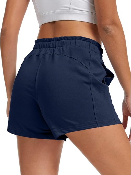 Feiersi Women's Lounge Shorts - Soft Athletic Sweat Shorts with Pockets | Casual Summer Style