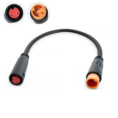 Electric Bike Brake Adapter Cable for BAFANG Ebike System, 2-Pin Female to 3-Pin Male, 5.9 inches, Black(2 PCS)