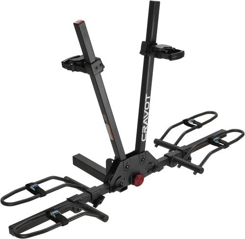 CRAVOT MagRack F2 200 lbs Capacity Electric Bike Rack, No Installation Bike Carrier for 2 Bike, Folding Bike Racks for Tow Hitch 2'' Receiver Cars Trucks SUVs Minivans RV, Trailer