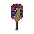 Pop Art Paddles Carbon Fiber Pickleball Paddles, Textured Honeycomb Core Pickleball Racket with Cushion Grip, Designed for Control and Balance by Legendary Pop Artist Burton Morris (Red)