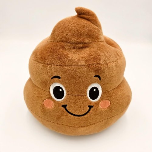 Funny Poop Face Golf Club Headcover – Plush Novelty Driver Head Cover with Cute Smile – Fits Most 460cc Drivers – Soft Protection & Unique Gift for Golf Lovers