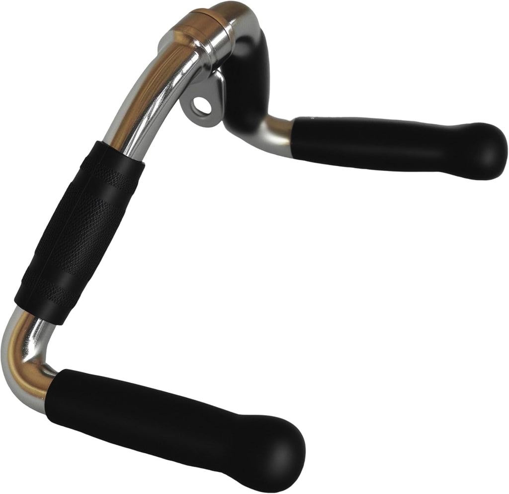 Qibylift Barbell Multi-Exerciser - Versatile Cable Machine Attachment with Rotating Rubber Grips
