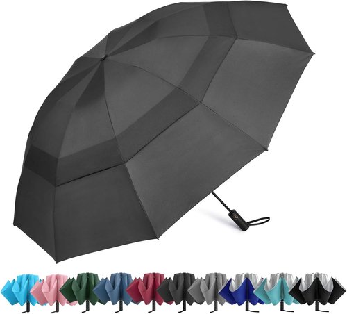 G4Free Large Golf Umbrella - Windproof Compact Reverse Design | Automatic Open & Close, 42-62 Inch