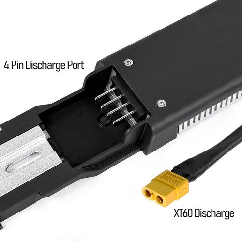 Ebike Battery Base, Mounting Plate Replacement for 4pin Hailong Electric Bike Bicycle Battery, Battery Holder Bracket with XT60 and Anderson Connector (HL03-4PIN)