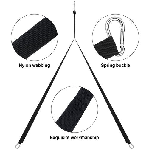 2 Pcs Strap for Weighted Sled Training Workout Equipment Nylon Sled Harness Pulling Belt Trainer Pulling Straps Allow 2 Point Attachment for Improving Speed Endurance Strength