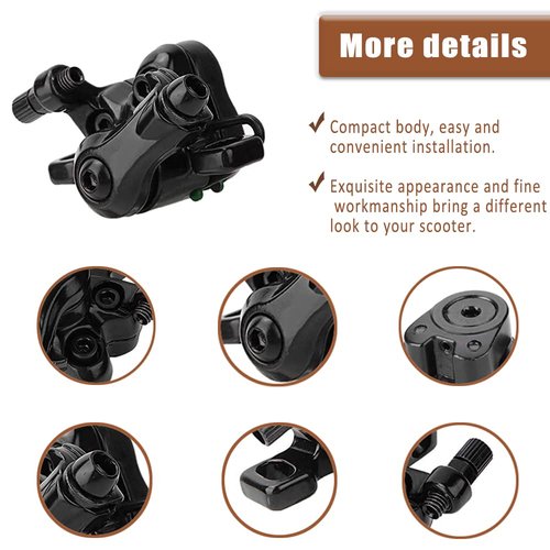 GLDYTIMES Rear Brake Caliper Disc Brake Caliper Replacement for Xiaomi M365 Scooter Parts Aluminum Alloy Scooter Brake