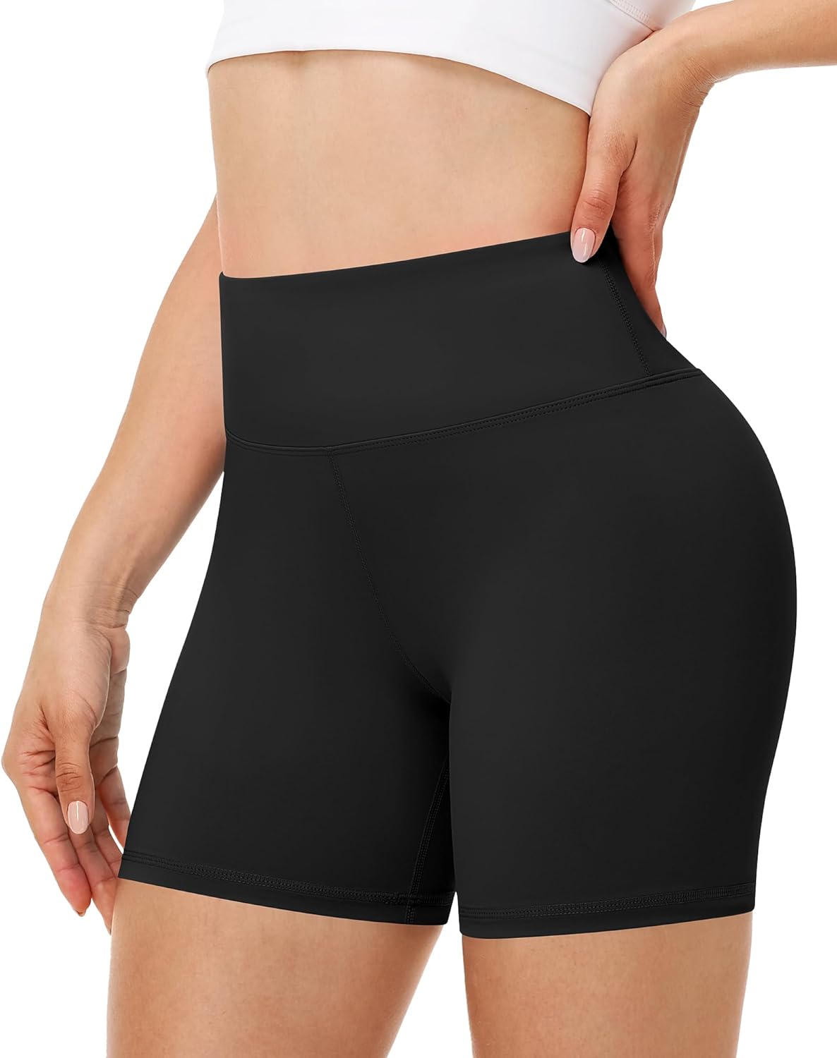 Runhit Women's Biker Shorts - High Waisted Tummy Control Spandex for Gym, Yoga & Dance | 3"/5"/8" Sizes