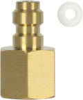 8mm Quick-Disconnect Plug Adapter - Copper 1/8" NPT Female Thread for PCP Paintball Charging