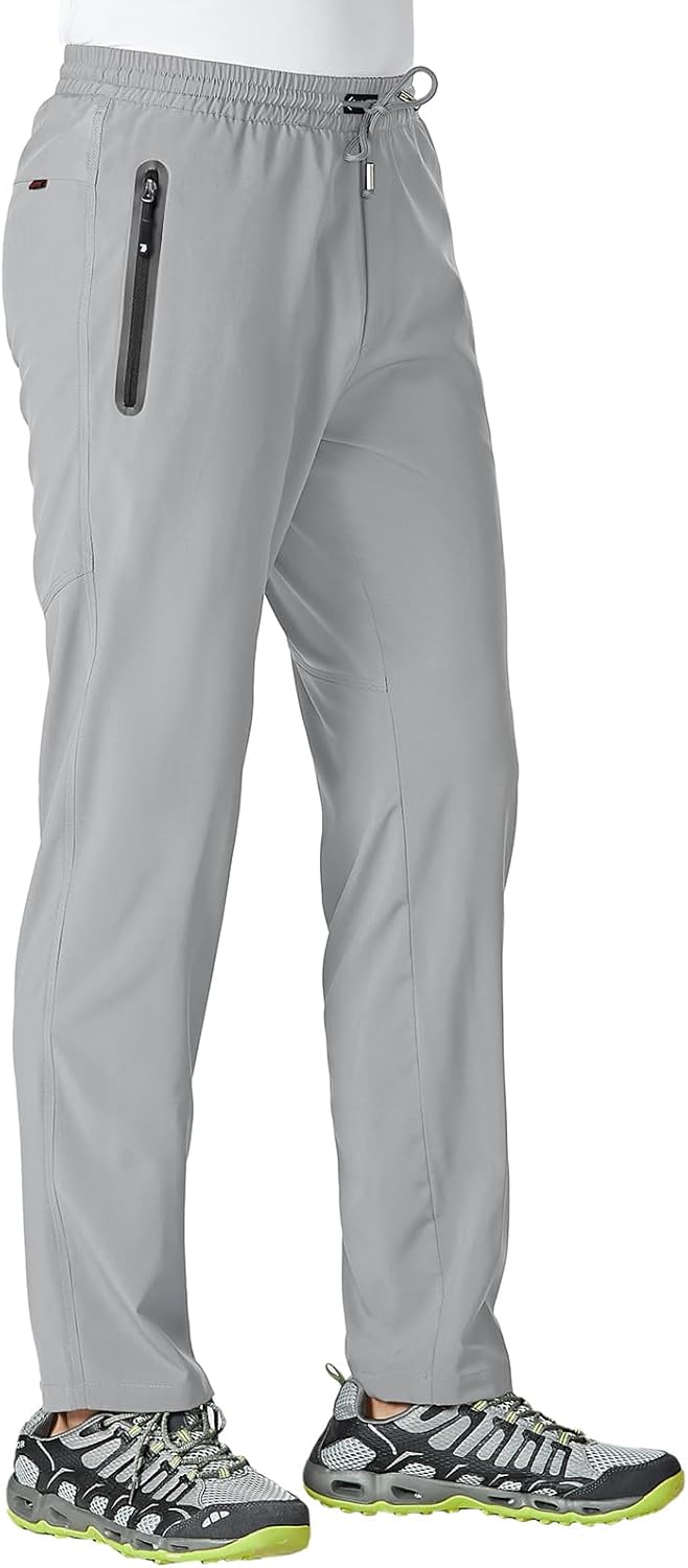 Rdruko Men's Casual Pants - Lightweight Quick-Dry Outdoor Sports Sweatpants | Perfect for Hiking & Running