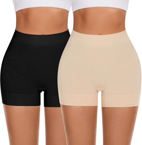 FRESBEIT Slip Shorts for Women - Anti-Chafing Boyshorts for Smooth Under Dresses | Comfortable Fit