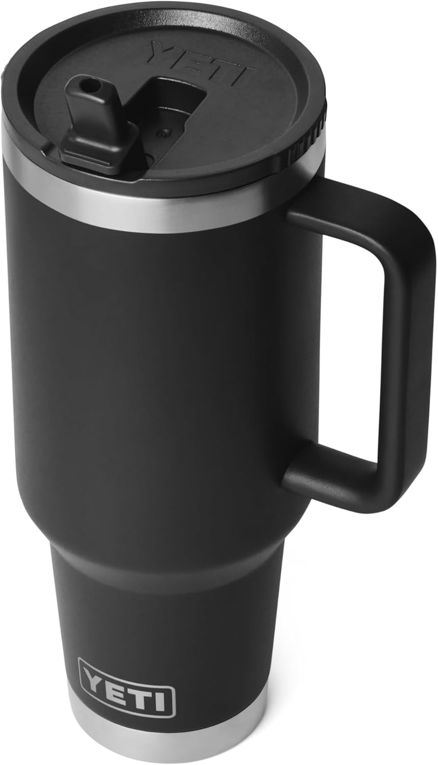 YETI Rambler 40 oz Travel Mug - Stainless Steel, Vacuum Insulated, Leakproof & Cup Holder Friendly