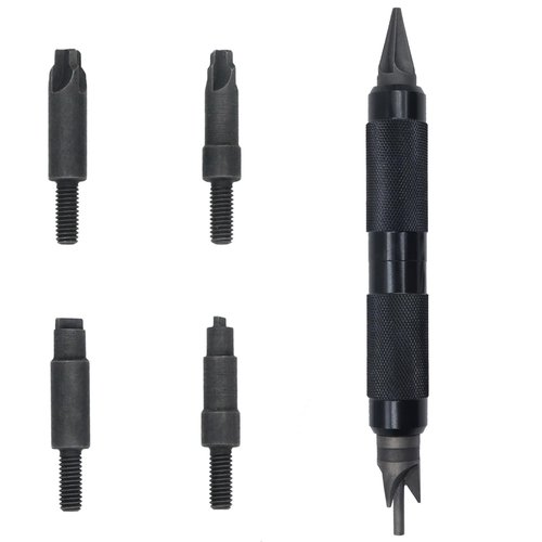 Case Prep Multitool, Case Chamfer Deburring Hand Tools for Reloading, Fits Case. 17-. 45 Caliber, Primer Pocket Cleaners Reamers for Removing Crimps