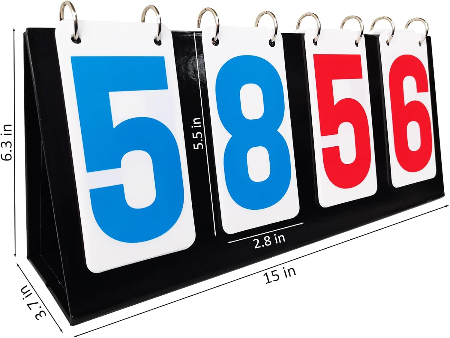 Skiennix Portable Score Keeper - 4-Digit Flipper Counter for Football, Basketball, Tennis