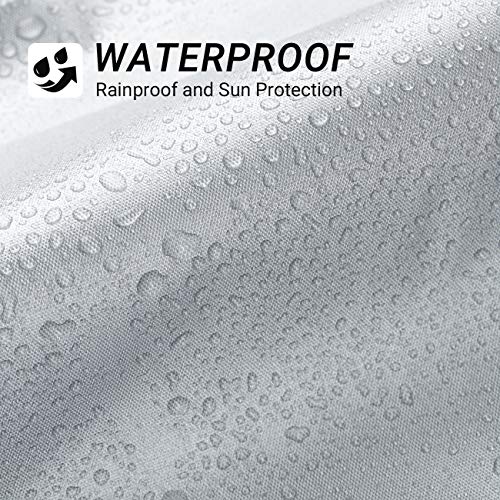Favoto Waterproof Bicycle Cover for 1-2 Bikes Silver - Outdoor Storage