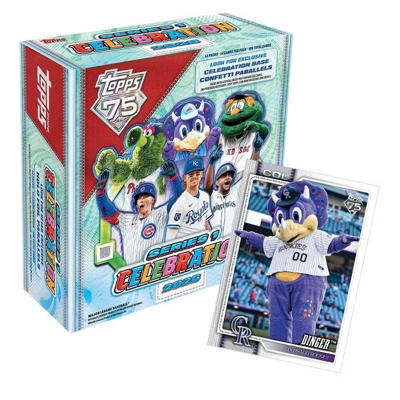 2026 MLB Series 1 Baseball Trading Cards Mega Box - Collectible Sports Card Pack