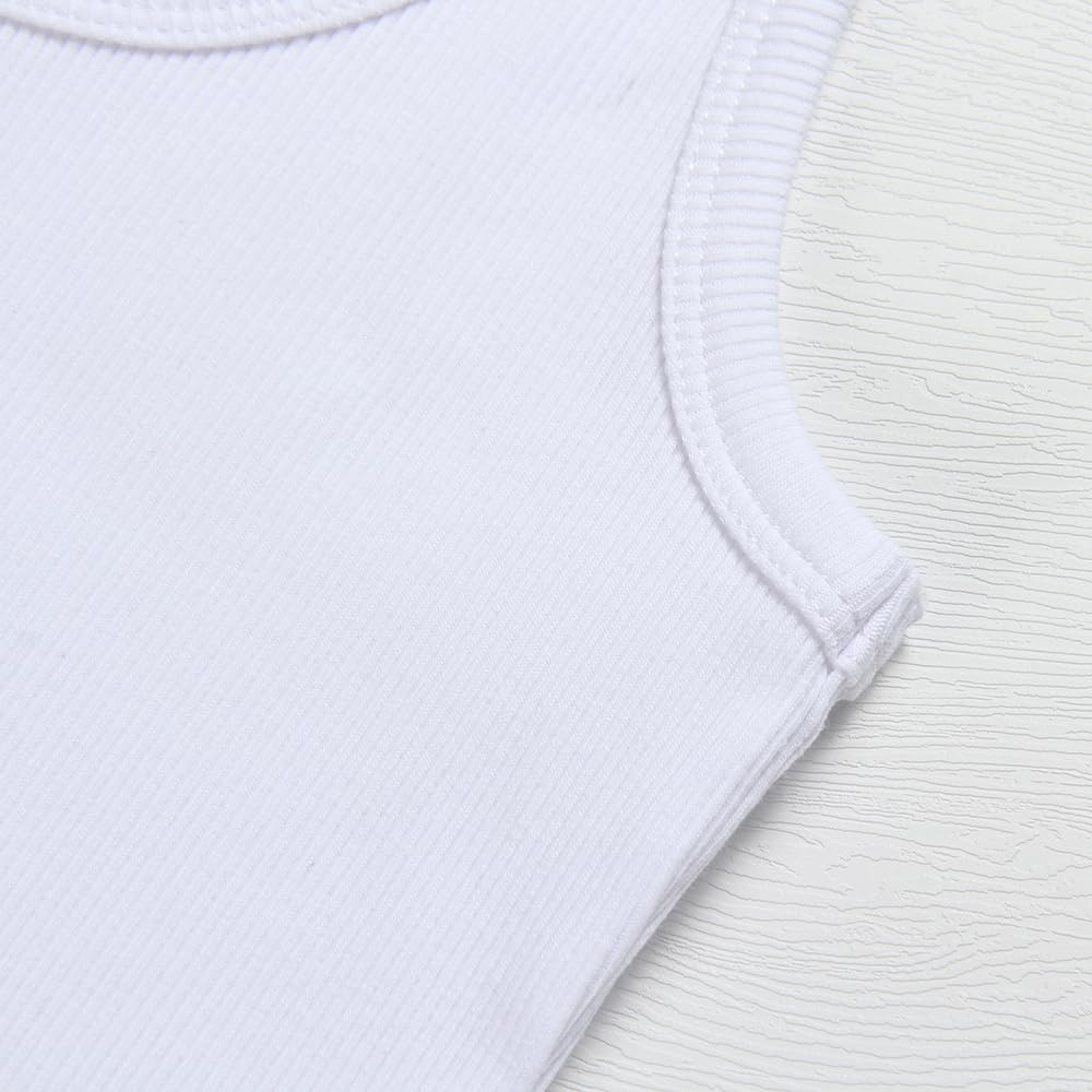 Artfish Women's Fitted Scoop Neck Sleeveless Knit Crop Tank Top - Casual Style & Comfort