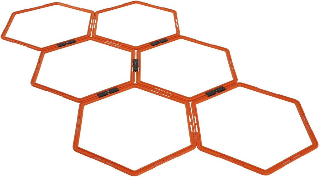 Yes4All Hex Agility Rings - Speed Training Hurdles with Carrying Bag for Enhanced Footwork