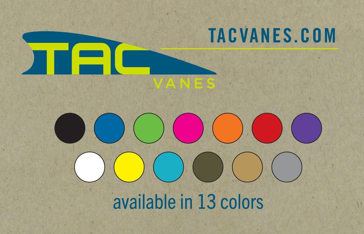TAC Vanes 2.75" Driver Arrow Vanes - Durable, Lightweight Archery Fletching for Compound & Crossbow | Green 36 Pack