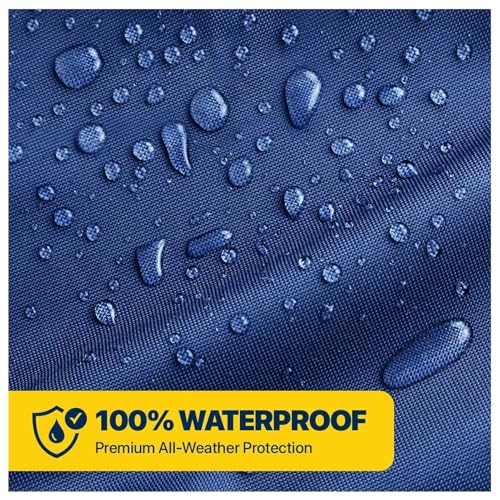 Navy Blue Seal Skin Boat Cover 14'-16' Waterproof Marine-Grade Heavy-Duty Fit