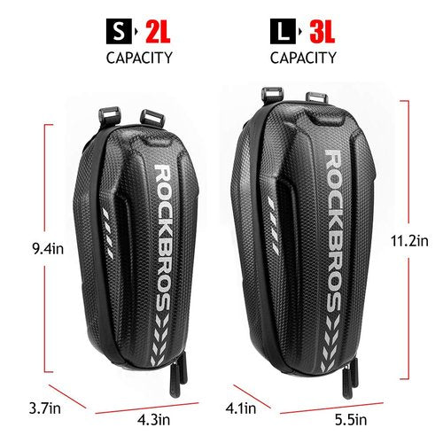 ROCKBROS Scooter Storage Bag - Waterproof, Folding Bike, EVA Hard Shell Scooter Frame Bag