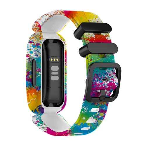 Chofit Bands Compatible with Fitbit Ace 3,Soft Silicone Waterproof Bracelet Accessories Sports Watch Strap Wristbands Replacement for Fitbit Ace 3 (Pattern)