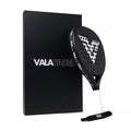 VALA One Padel Racket – Lightweight Paddle Carbon Fiber, Shock-Absorbing Design, Round Shape, Extra Grip Texture for Spin & Control, Pala for Men - Women, Ideal for Beginner to Intermediate Player