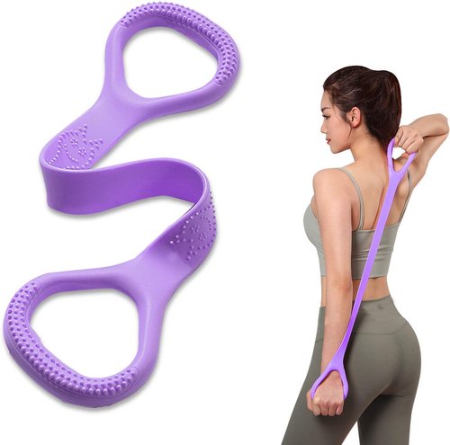 **Figure 8 Fitness Resistance Band - Arm & Back Training Elastic Ropes for Yoga, Pilates & Physical Therapy**