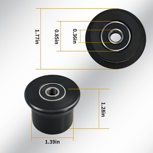 6 Rolling Seat Trolley Wheels,Sliding Seat Bracket Roller, Compatible with Bowflex Home Gym Blaze, Classic, Elite, Motivator2, Pr1000, Sport, Conquest, Ultimate2, Schwinn Comp, Revolution