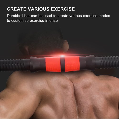 KAKAKE Dumbbell Bars, Weight Lifting Dumbbell Handles Star‑Shaped Lock Nut Fixed Whole Body Muscle Training for Gym for Fitness Training