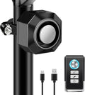 NineLeaf Bike Alarm - USB Rechargeable Anti-Theft Wireless Security System | 110dB Loud with Remote & Mount