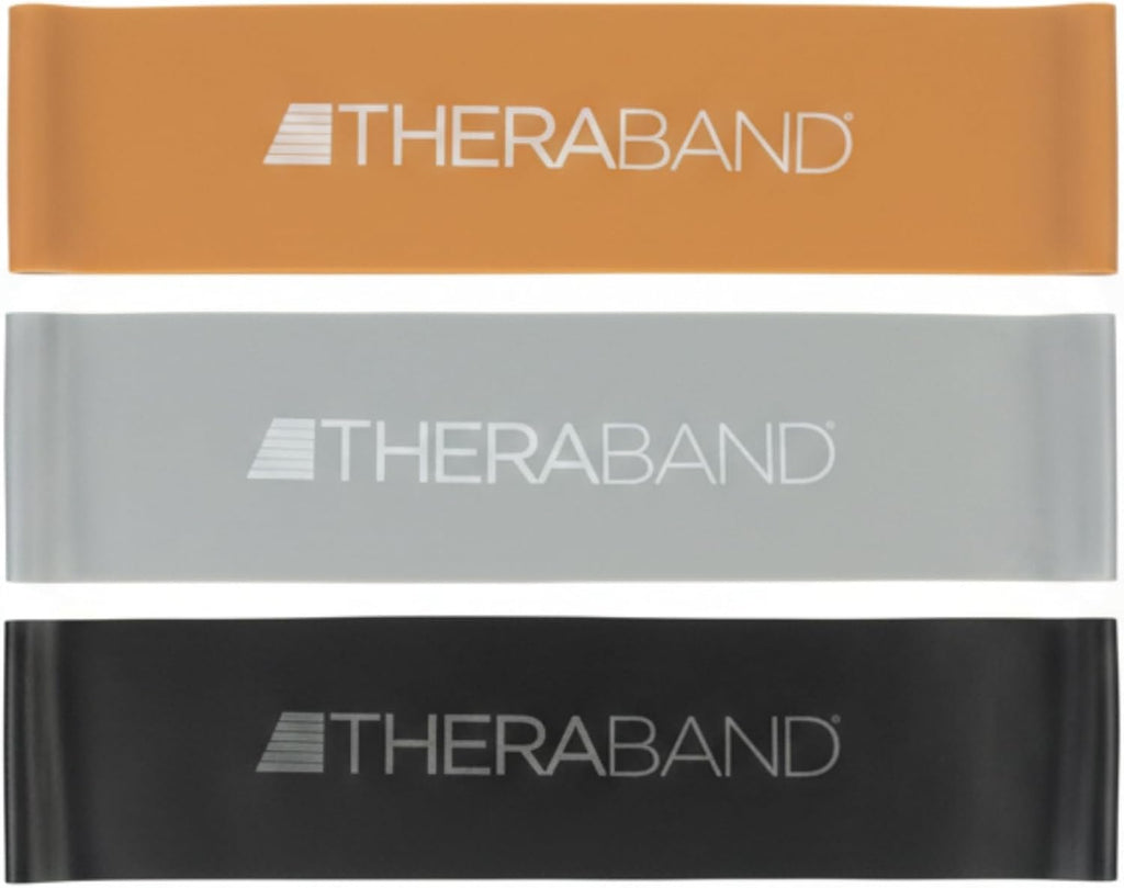 TheraBand Resistance Band Loop Set - Versatile Exercise Bands for Strength Training | 5 Sizes Available