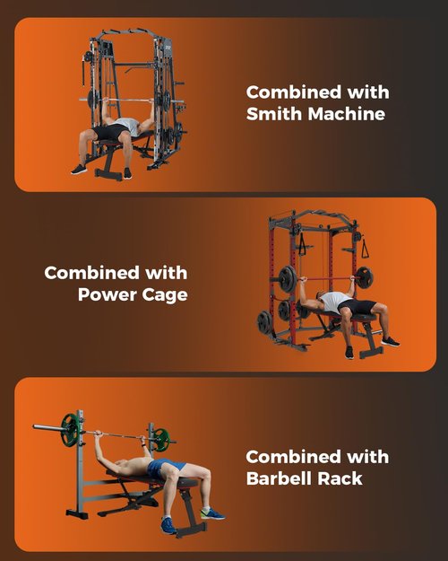 GarveeLife Adjustable Weight Bench for Home Gym, 5-Levels Versatile Foldable Bench for Full Body Workout Strength Training, 660 LBS Incline Decline Bench with Quick Folding& Fast Adjustment
