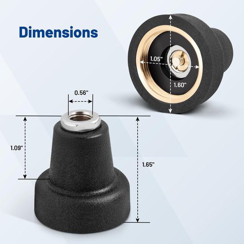 Anina NMO to 3/8 X 24 Thread Adapter Antenna Mount for CB Ham Two Way Amateur Radio Antenna Brass Center Contact Low Loss Connector