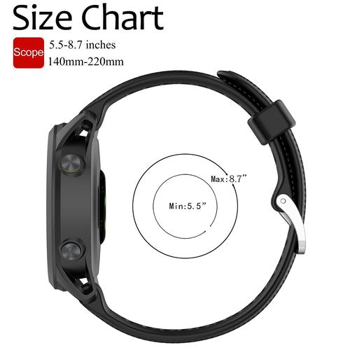 Band for Garmin Forerunner 745, Soft Silicone Replacement Band for Garmin Forerunner 745 (No Tracker, Replacement Bands Only)