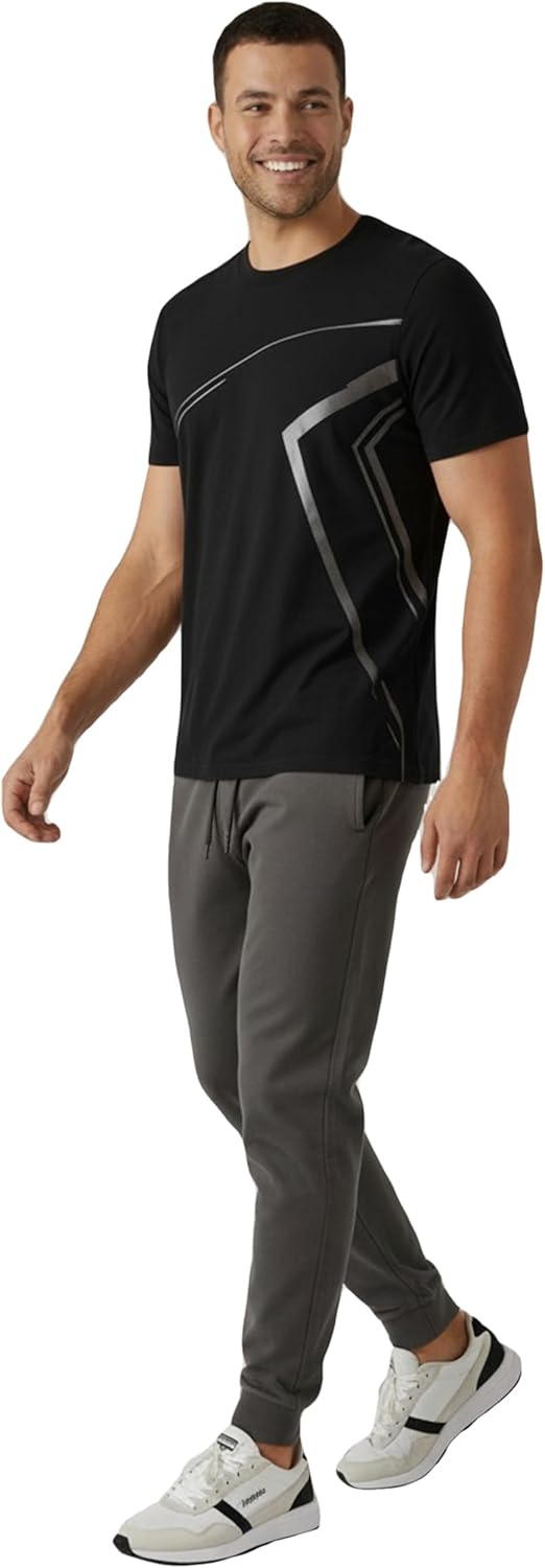 RPOVIG Men's Athletic T-Shirts - 5 Pack Moisture-Wicking Gym Tops for Running | Short Sleeve