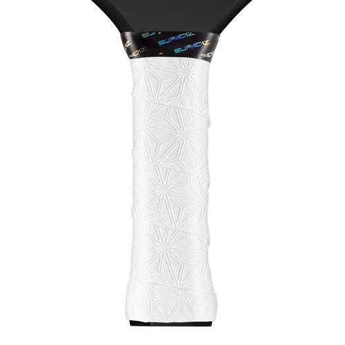 Supacaz SupaSuave White Pickleball Overgrip - Tacky Pickleball Paddle Grip Tape Wrap - Pickle Ball Anti-Sweat Overwrap - 3pk