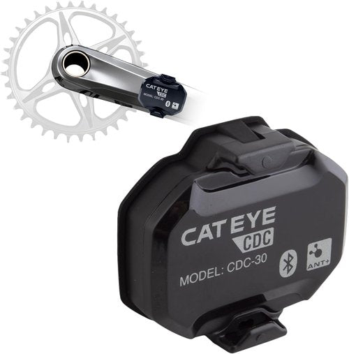 CATEYE Magnetless Speed/Cadence Sensor - Waterproof Bluetooth ANT+ RPM Sensor for Road & Spin Bikes | Compatible with Rouvy, Zwift, Peloton, Wahoo